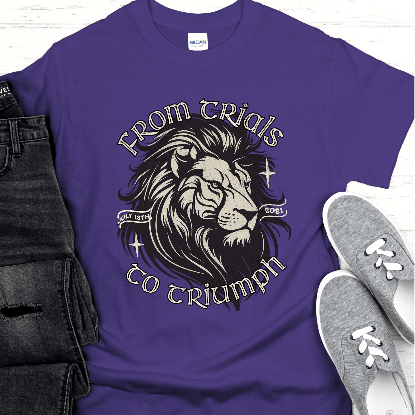 Custom Recovery T-Shirt | Inspiring Sobriety |   From Trials To Triumph
