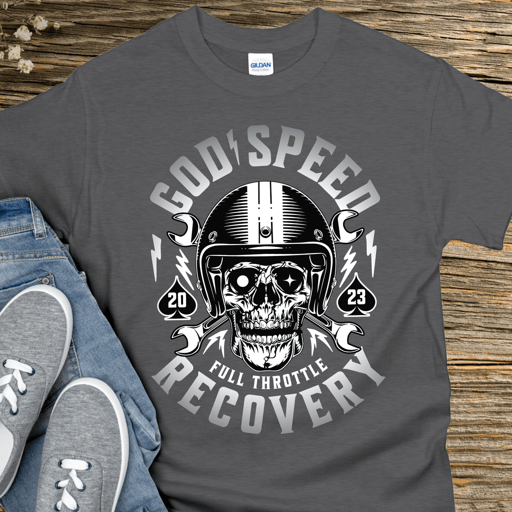 Custom Recovery T-Shirt | Inspiring Sobriety |  God Speed - Full Throttle Recovery