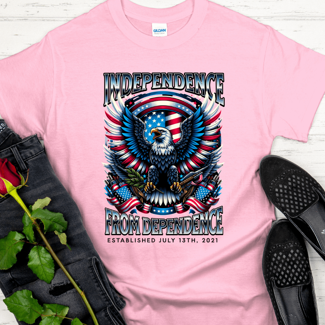 Custom Recovery T-Shirt | Inspiring Sobriety |  Independence From Dependence