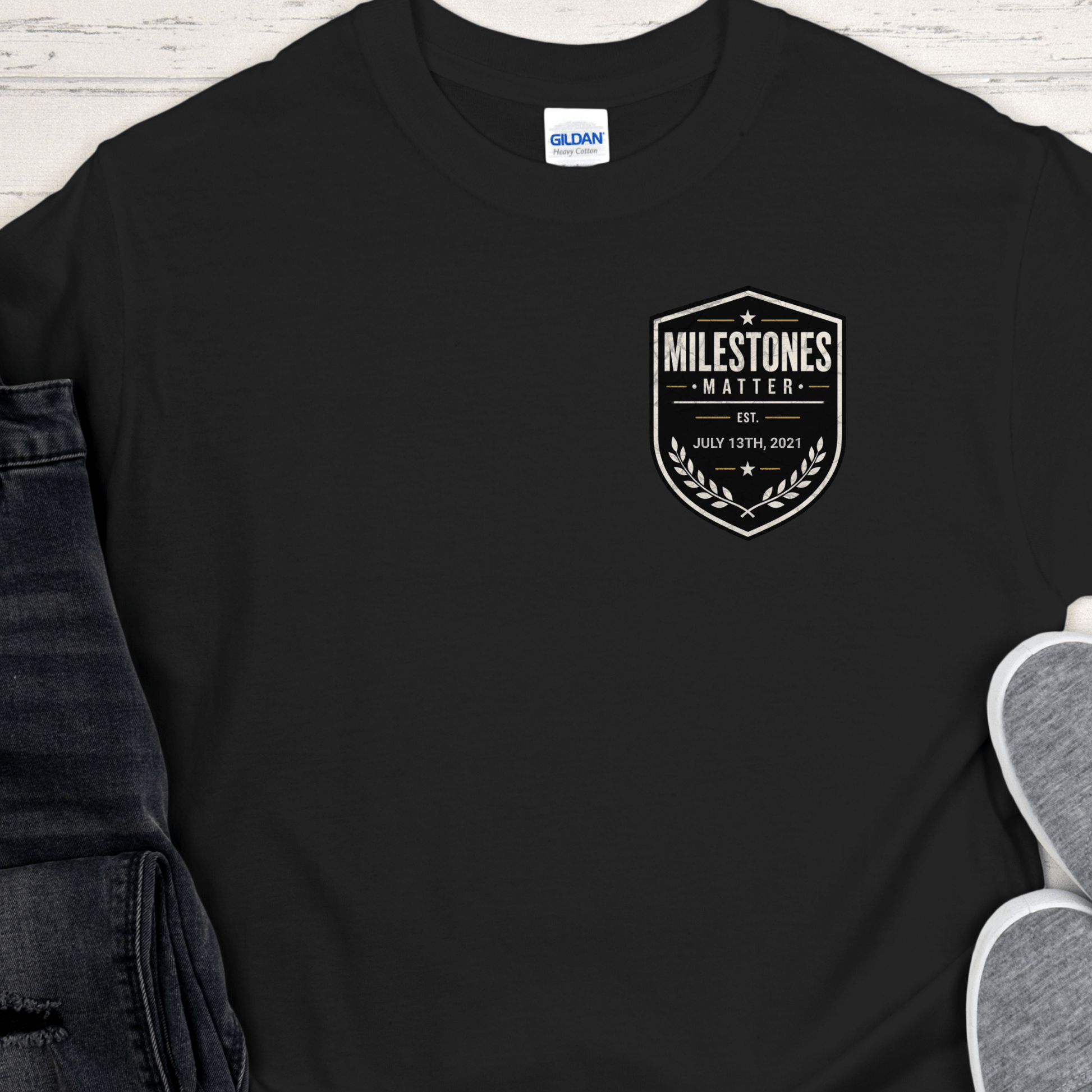 Custom Recovery T-Shirt | Inspiring Sobriety |  Milestones Matter