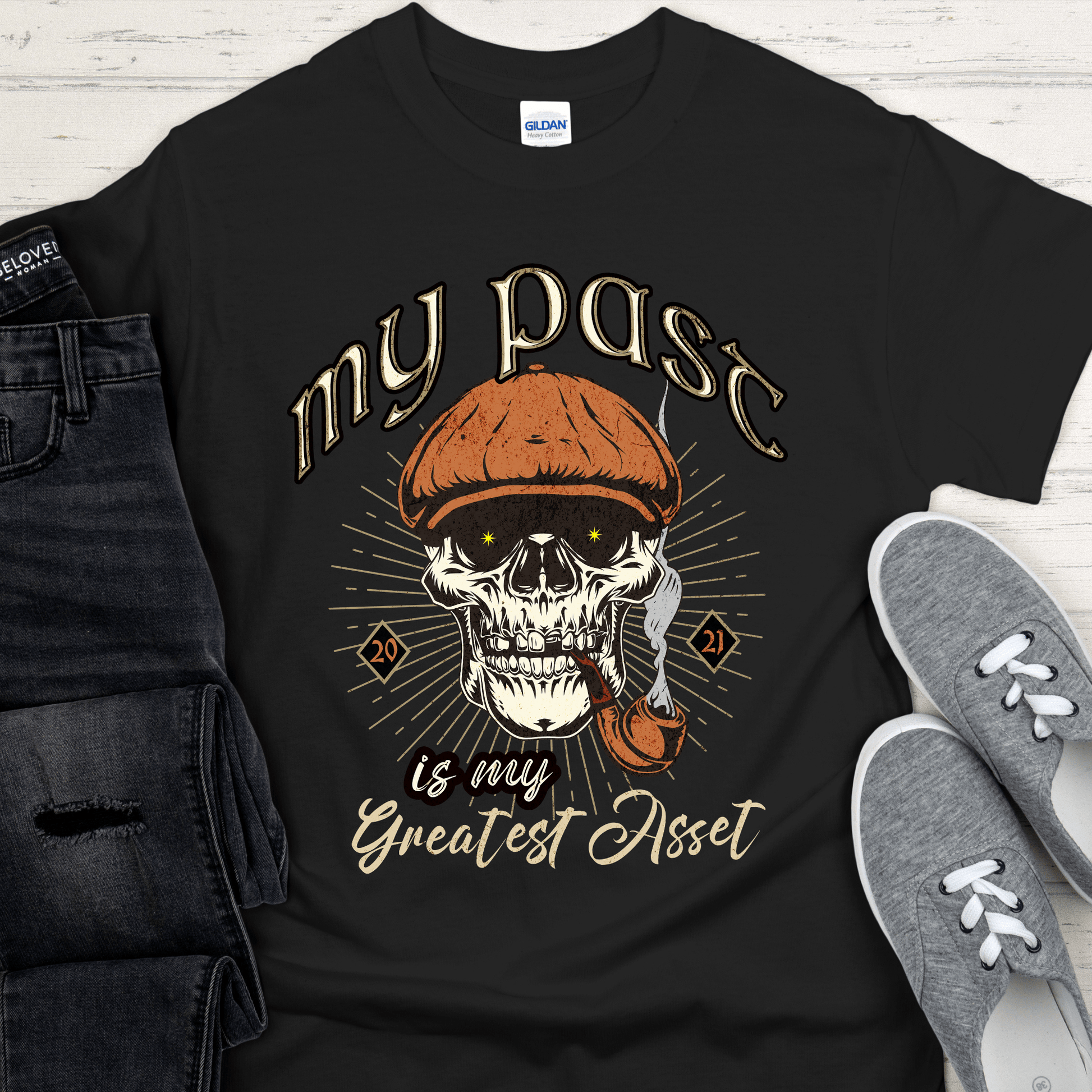 Custom Recovery T-Shirt | Inspiring Sobriety |  My Past Is My Greatest Asset