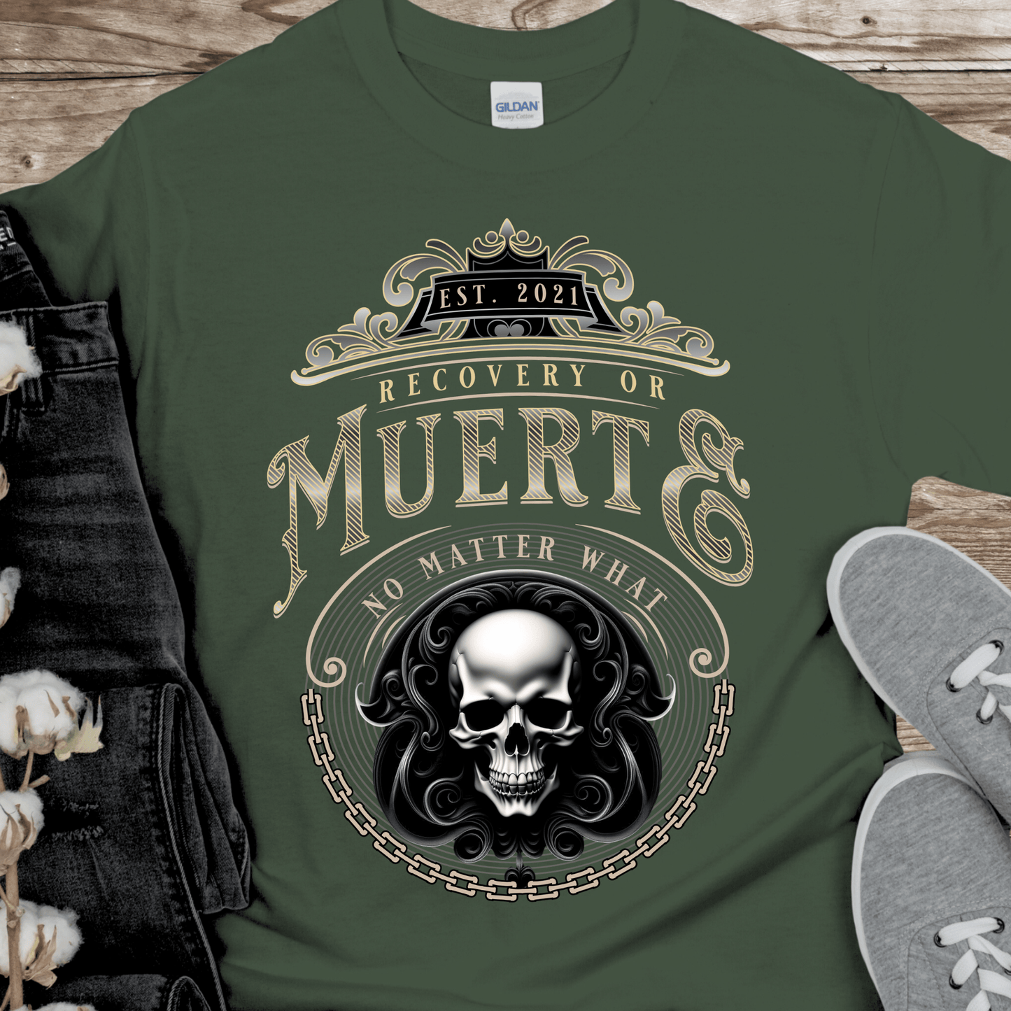 Custom Recovery T-Shirt | Inspiring Sobriety |  Recovery or Muerte