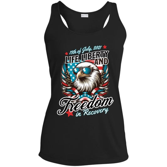 Custom Womens Recovery Tank | Inspiring Sobriety |  Life, Liberty & Freedom