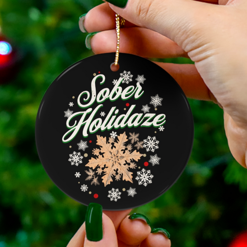 Recovery Christmas Ornament | Inspiring Sobriety |  Sober Holidaze