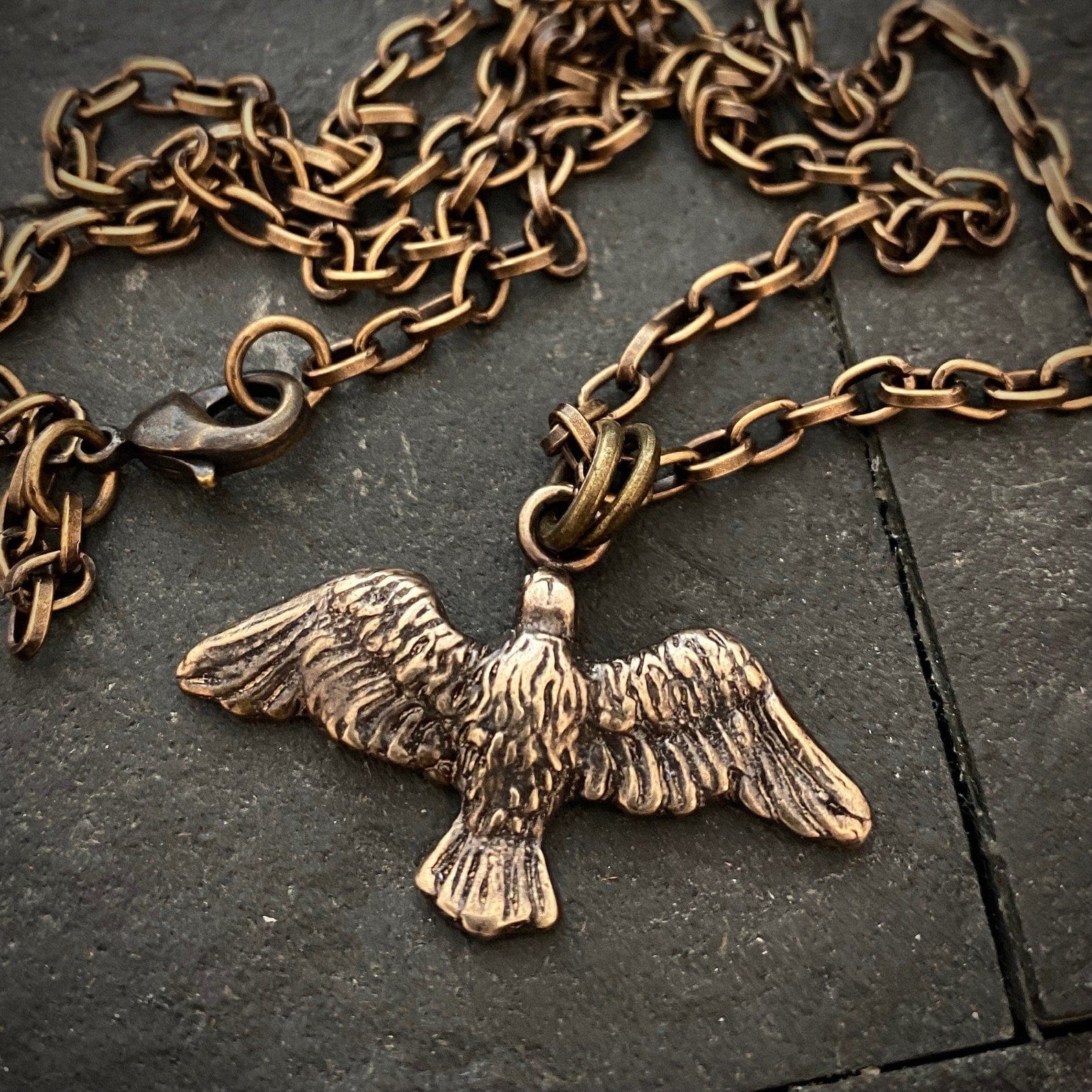 Eagle "Freedom" Bronze Necklace | Inspiring Sobriety and Johnny LTD
