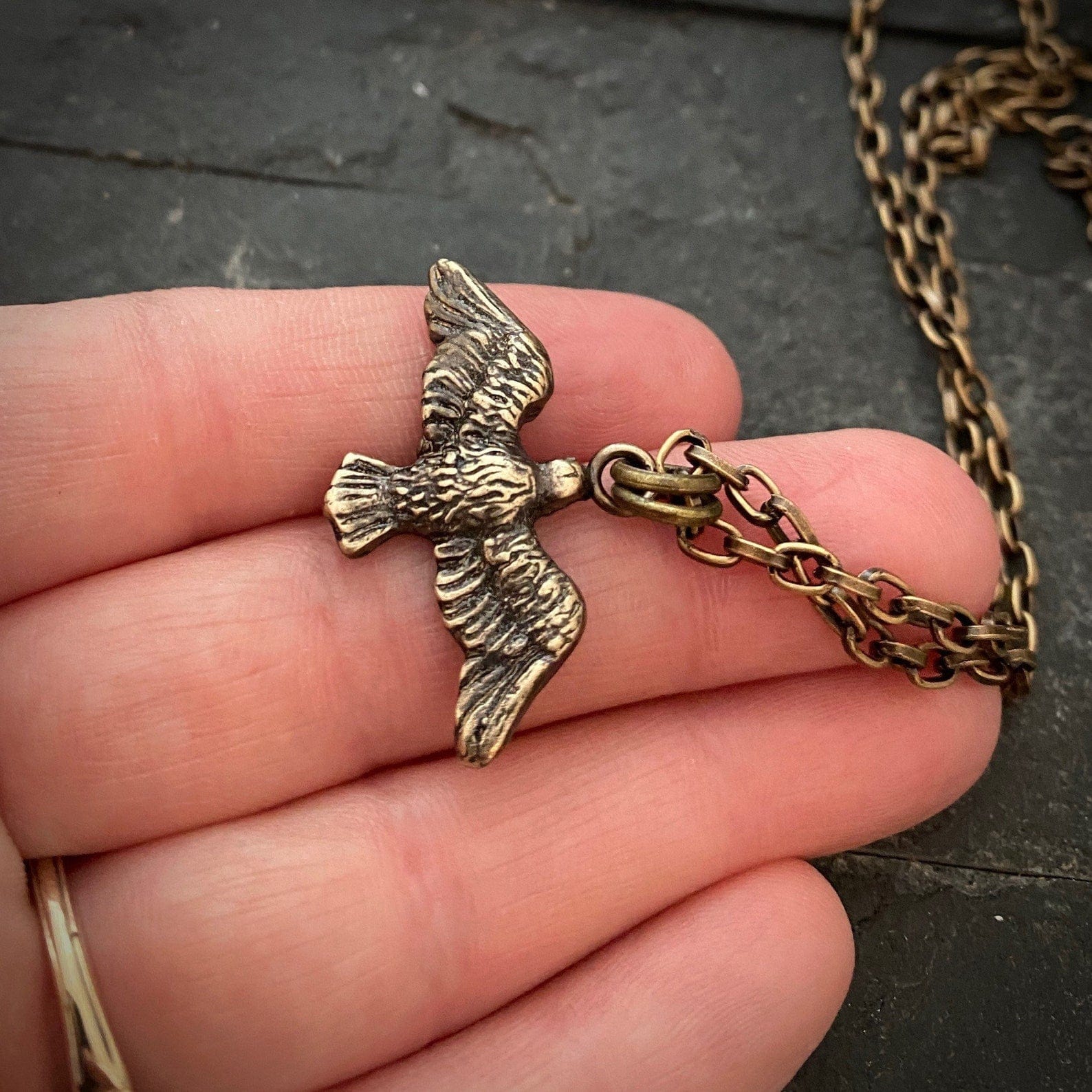 Eagle "Freedom" Bronze Necklace | Inspiring Sobriety and Johnny LTD