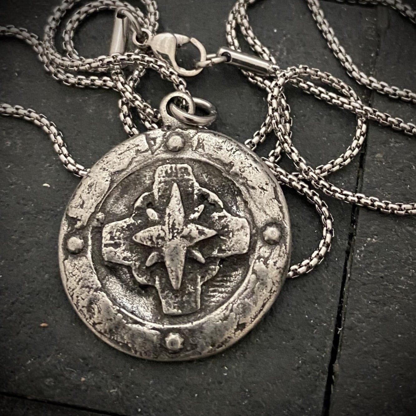 Find Your Way I Old World Compass Necklace | Inspiring Sobriety x Johnny LTD