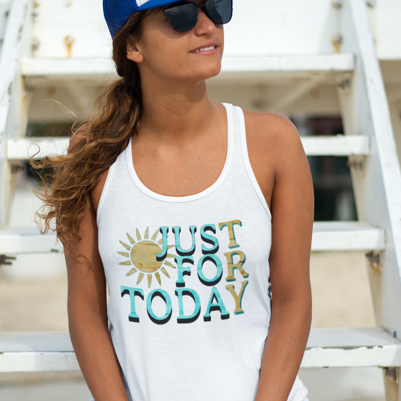 Womens Recovery Tank | Inspiring Sobriety |  Just For Today "Try"