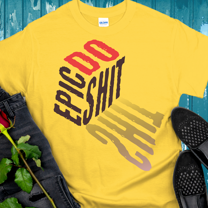 yellow Recovery T-Shirt | Inspiring Sobriety |  Do Epic Shit