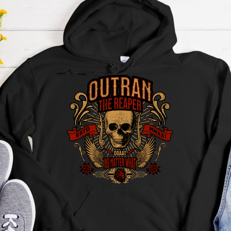 Custom Recovery Hoodie | Inspiring Sobriety |  Outran The Reaper