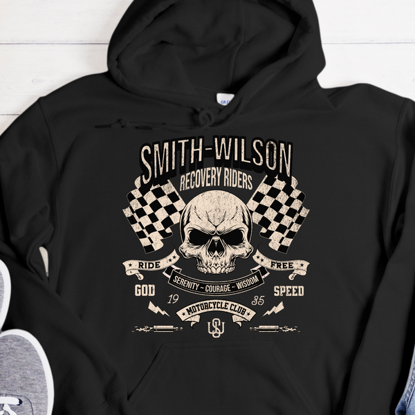 AA Recovery Hoodie | Inspiring Sobriety |  Smith & Wilson Motorcycle  Club