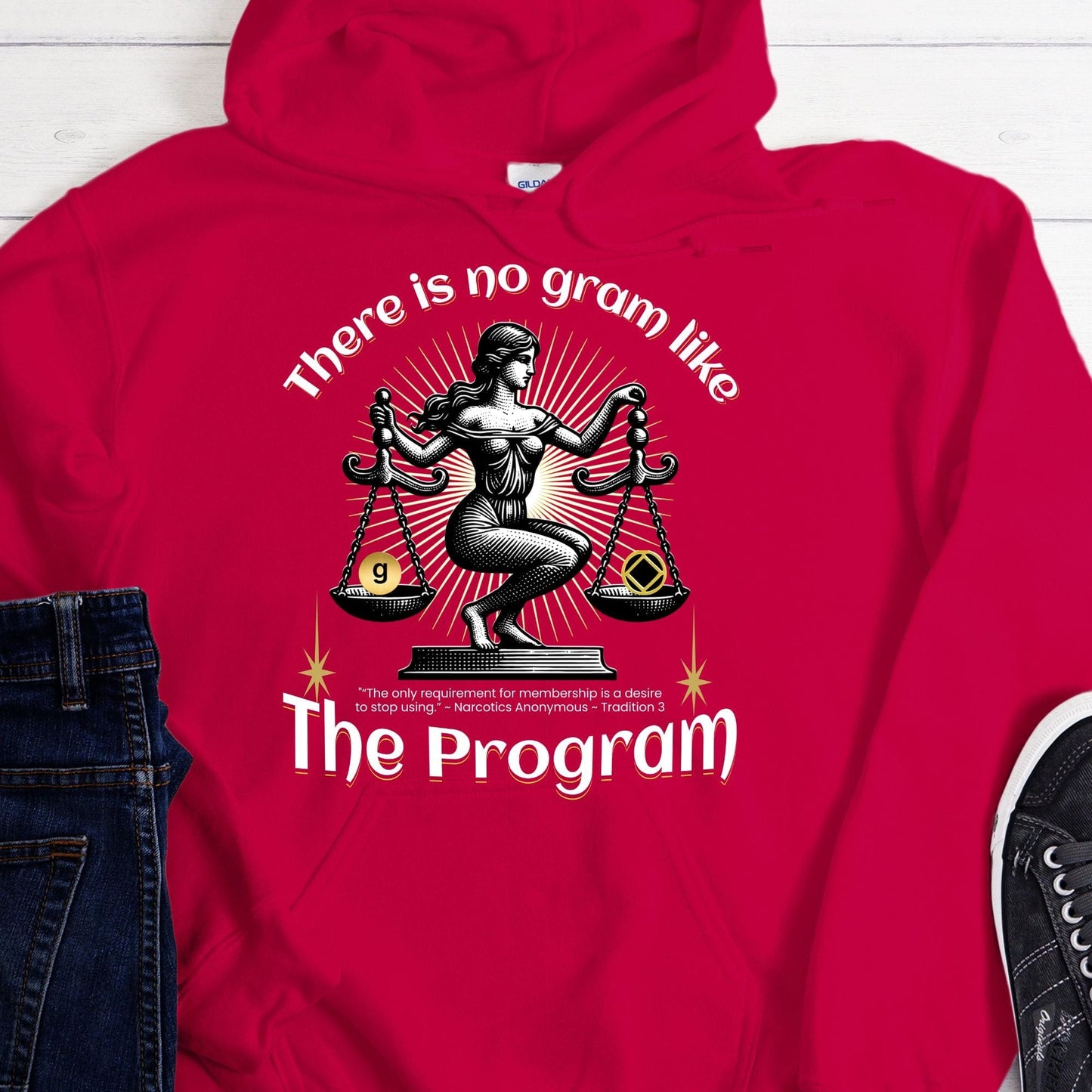 NA Recovery Hoodie | Inspiring Sobriety |  There's No Gram Like The Program