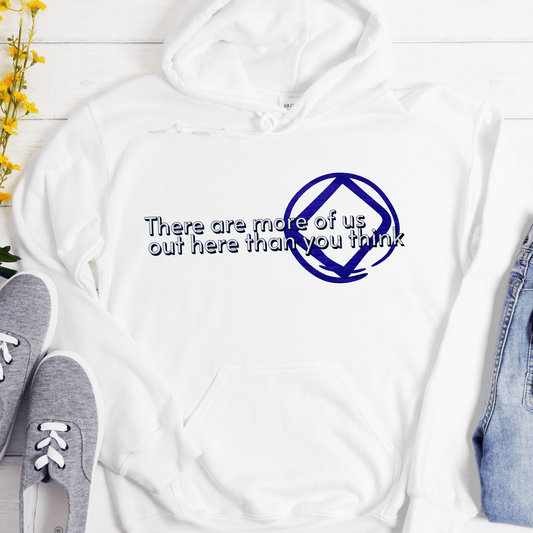 NA Recovery Unisex Hoodie | Inspiring Sobriety |  There Are More of Us