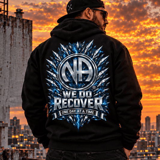 NA Recovery Zip Hoodie | Inspiring Sobriety | We Do Recover