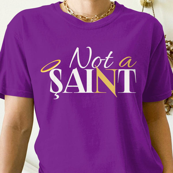 Womens Recovery T-Shirt | Inspiring Sobriety | Not a Saint