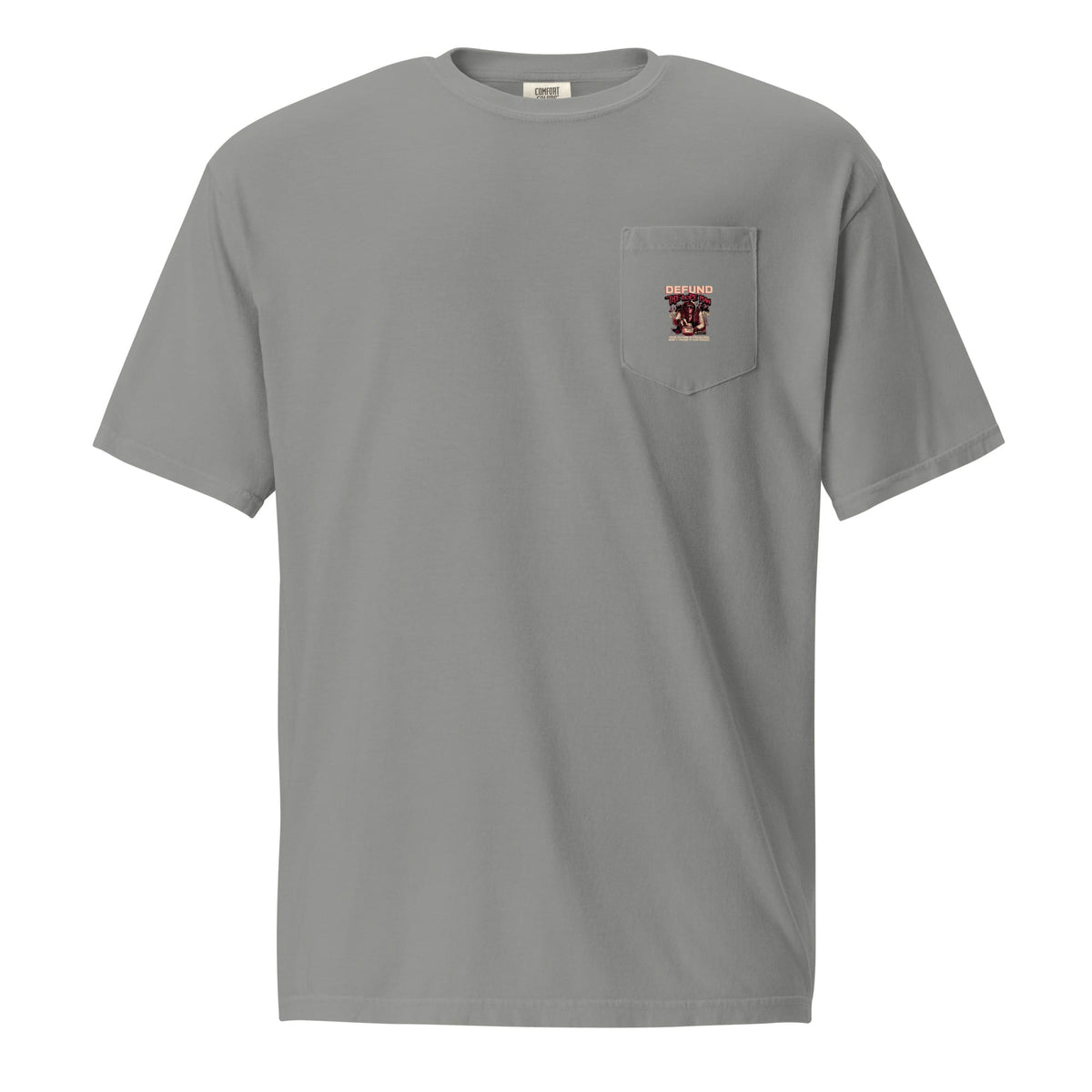 Peter - Defund - Black - Unisex garment-dyed pocket t-shirt