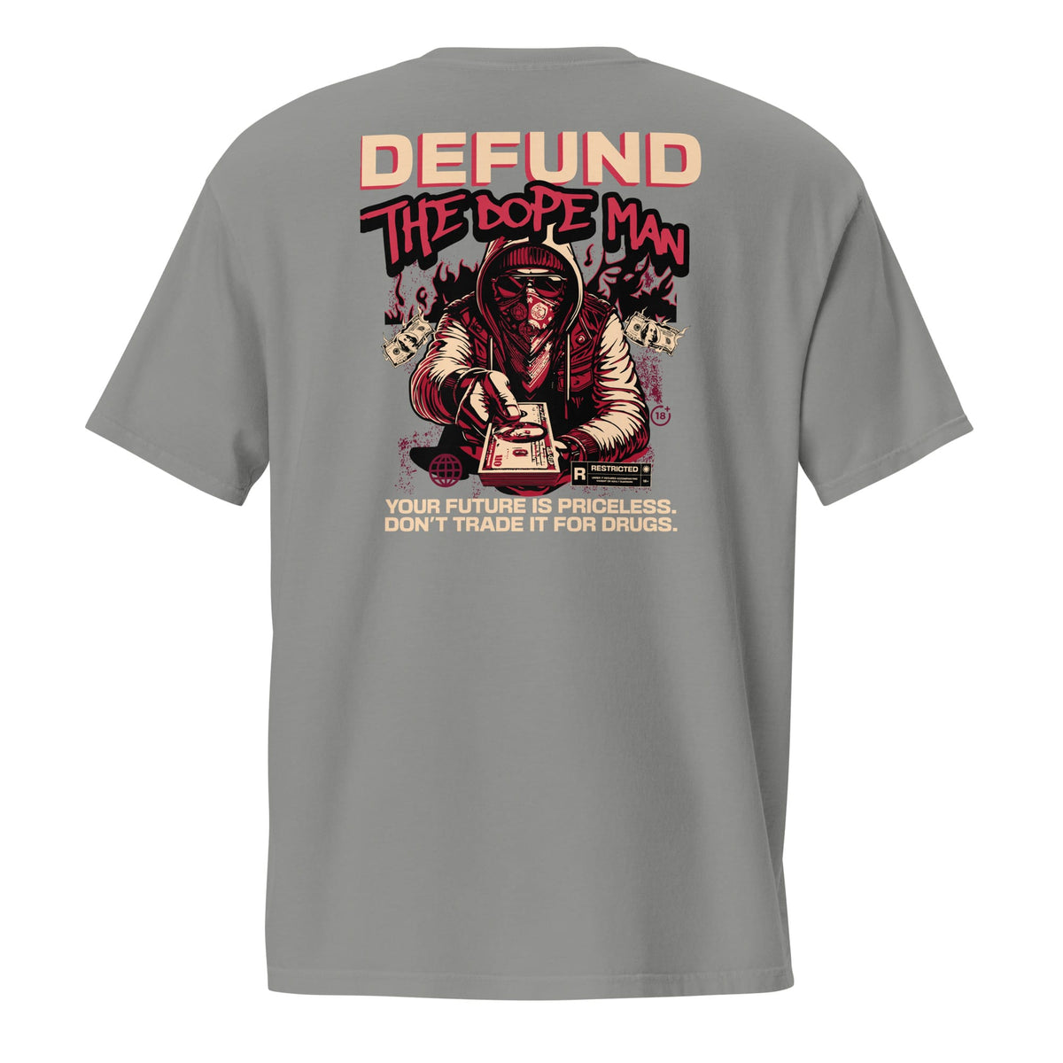 Peter - Defund - Black - Unisex garment-dyed pocket t-shirt