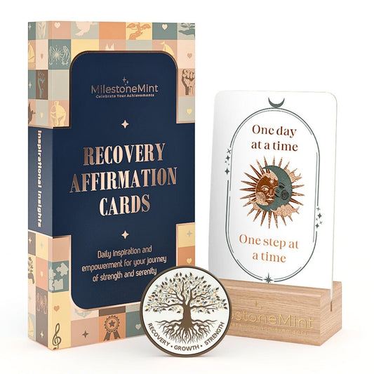 Recovery Affirmation Card Deck- Gift Set