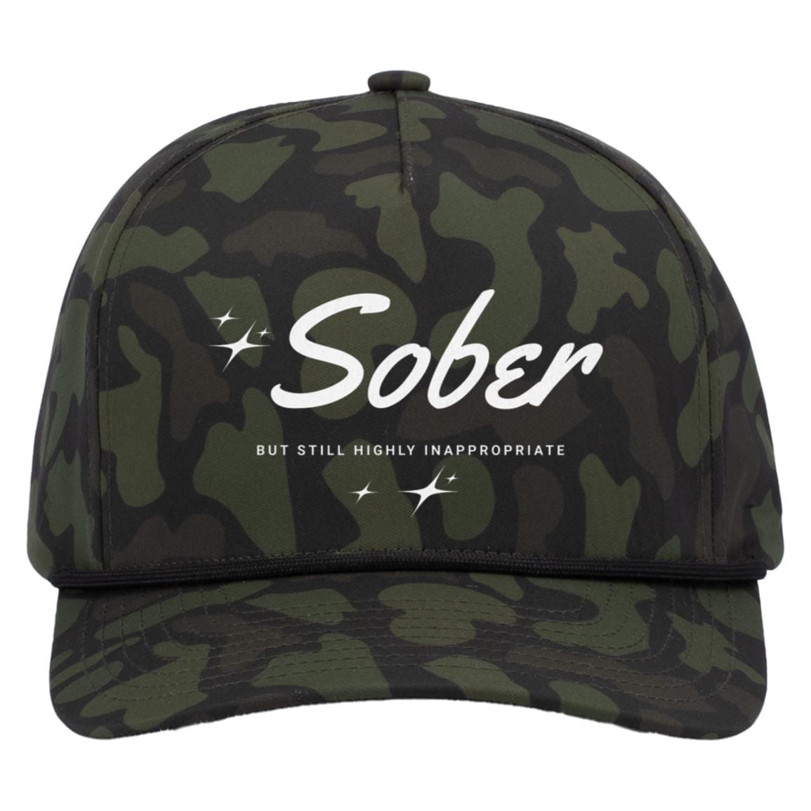Recovery Camo Trucker Hat | Inspiring Sobriety | Sober But Still Highly Inappropriate