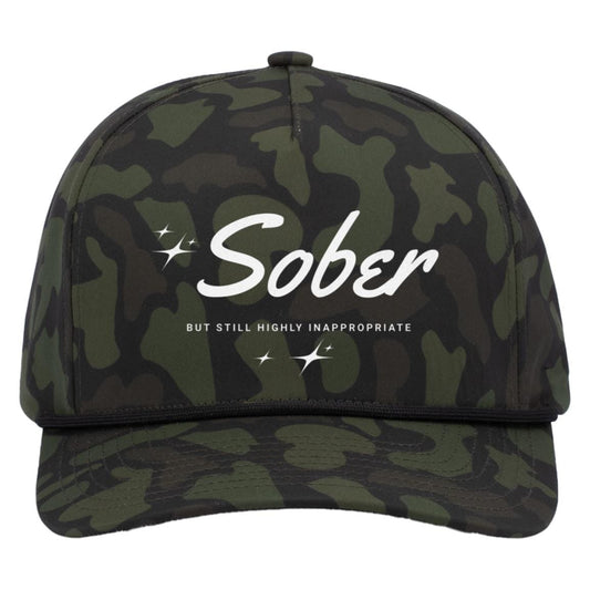 Recovery Camo Trucker Hat | Inspiring Sobriety | Sober But Still Highly Inappropriate