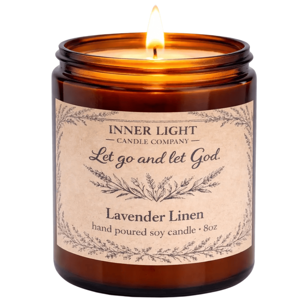 Recovery Candle | Inspiring Sobriety | Let Go Let God
