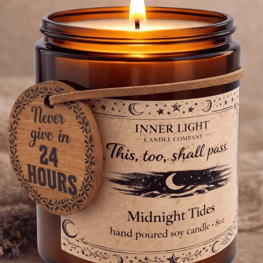 Recovery Candle | Inspiring Sobriety | This Too Shall Pass