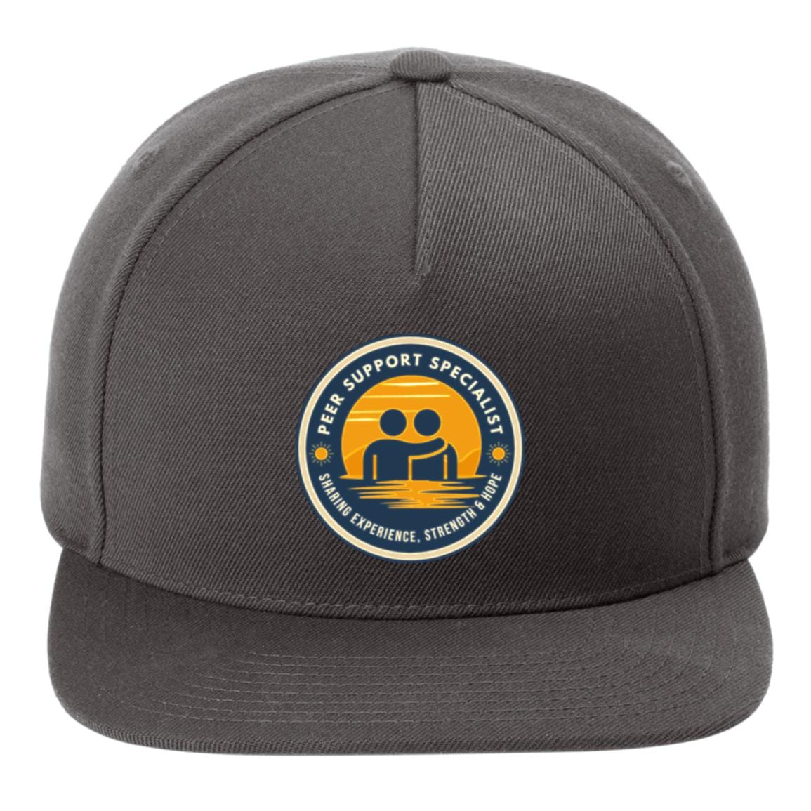 Recovery Flat Bill Snapback Hat | Inspiring Sobriety | Peer Support Specialist