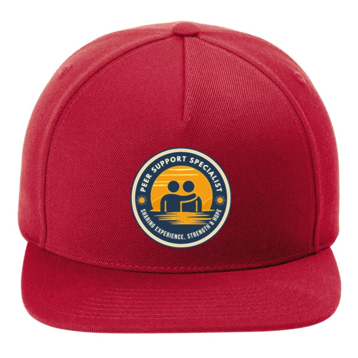Recovery Flat Bill Snapback Hat | Inspiring Sobriety | Peer Support Specialist
