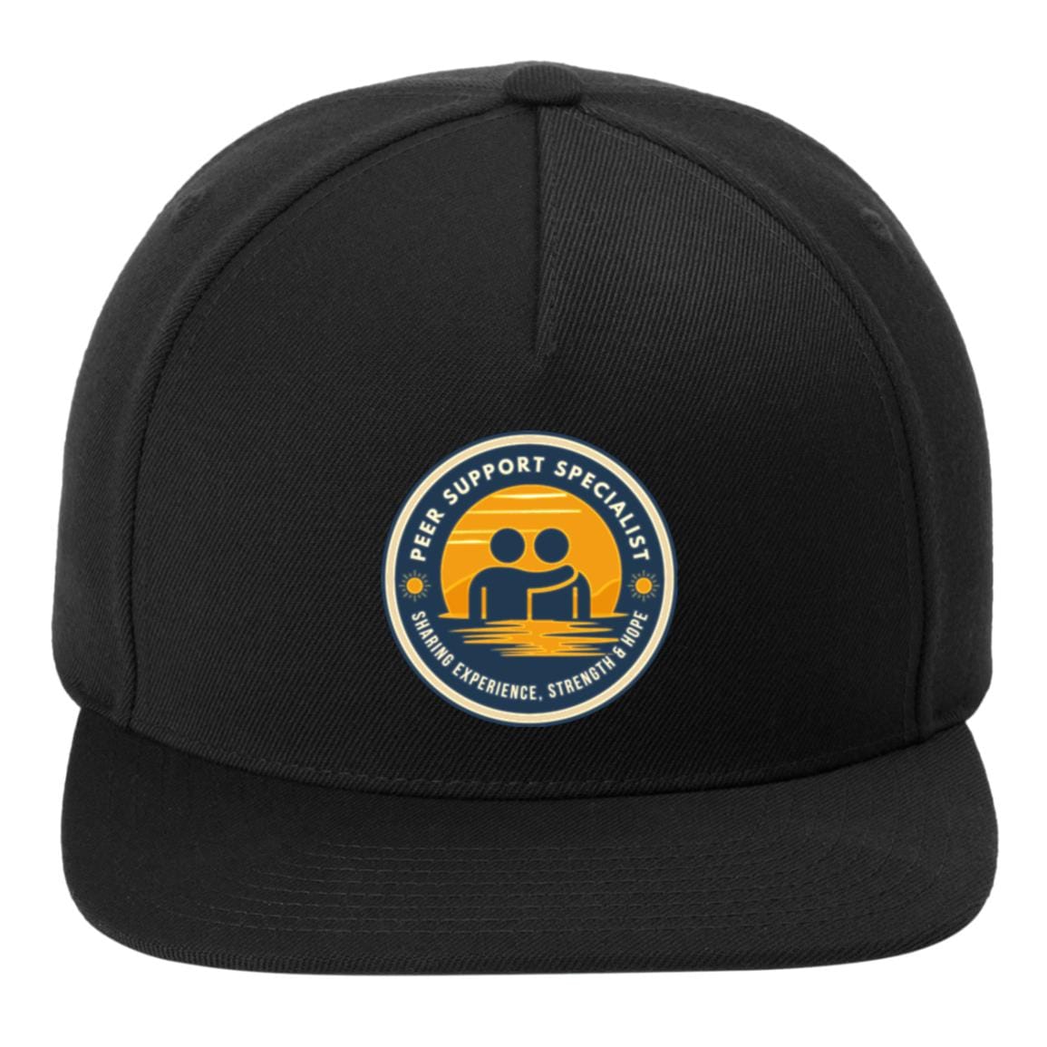 Recovery Flat Bill Snapback Hat | Inspiring Sobriety | Peer Support Specialist