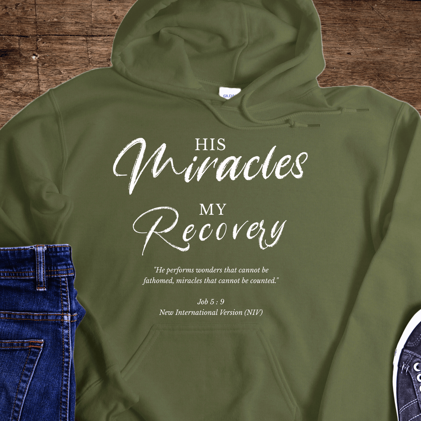 Recovery Hoodie | Inspiring Sobriety |  His Miracles, My Recovery