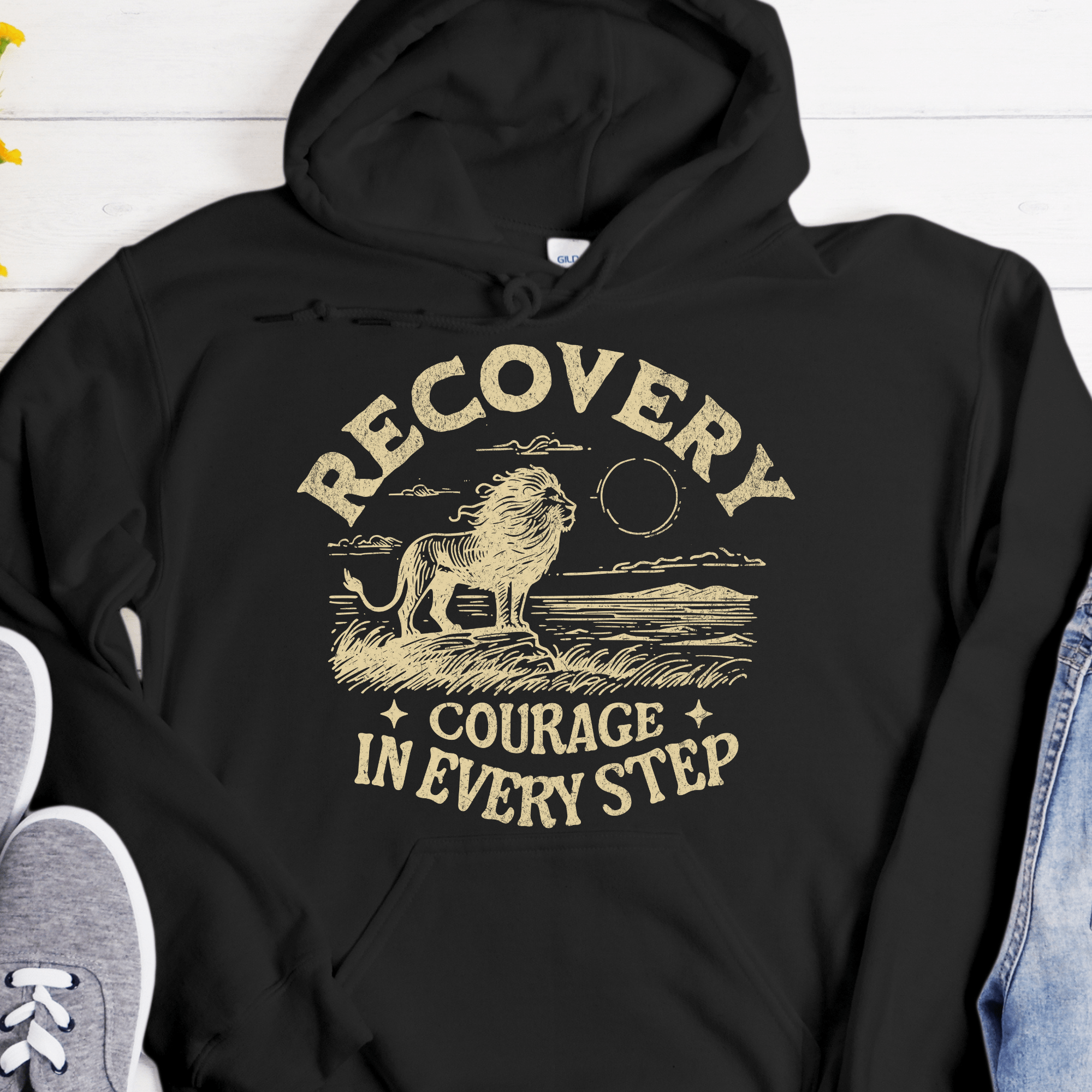 Recovery Sweaters Recovery Hoodie | Inspiring Sobriety | Recovery - Courage In Every Ste