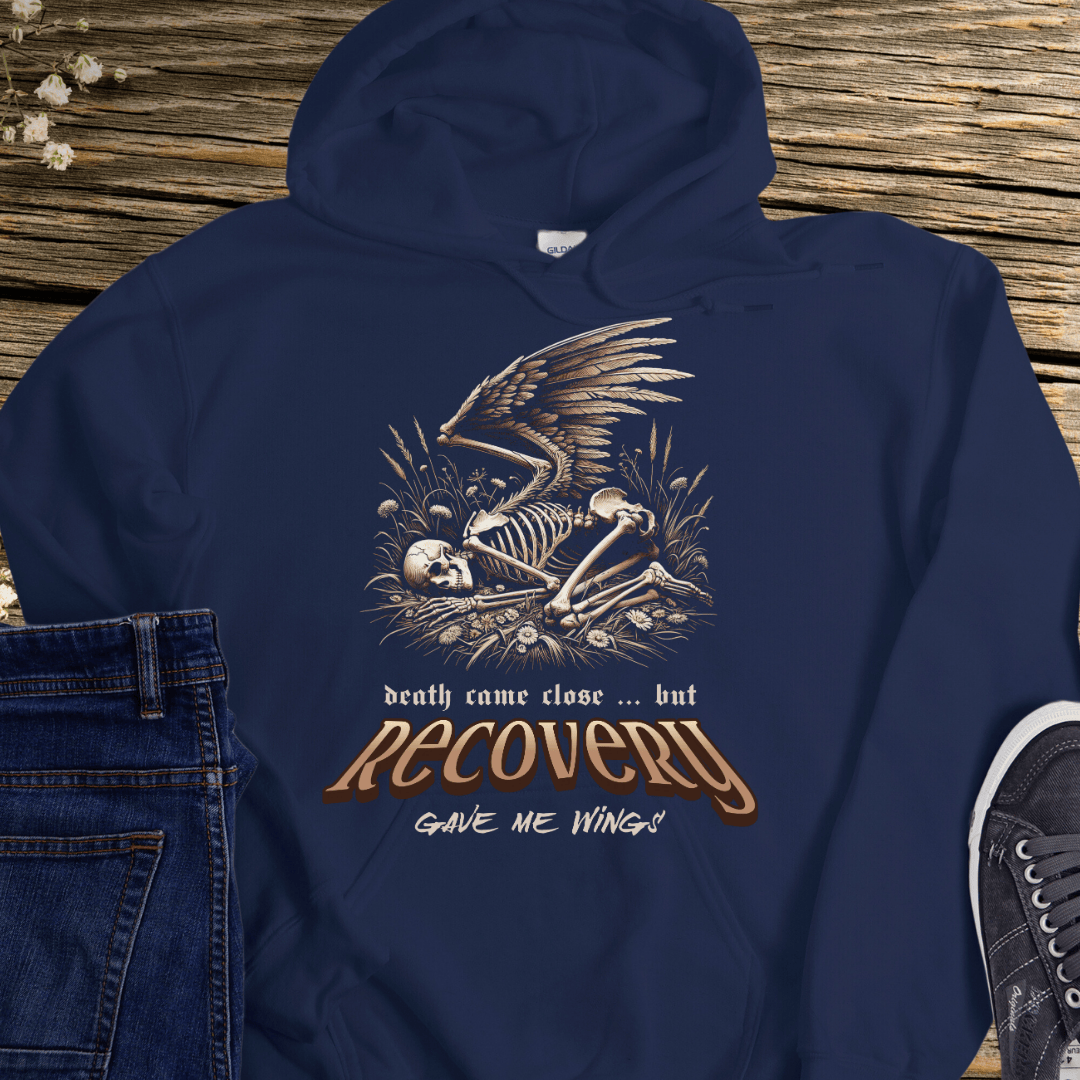 Recovery Sweaters Recovery Hoodie | Inspiring Sobriety | Recovery Gave Me Wings