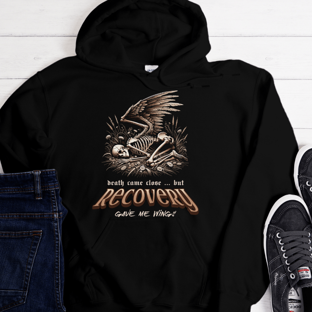 Recovery Hoodie | Inspiring Sobriety |  Recovery Gave Me Wings