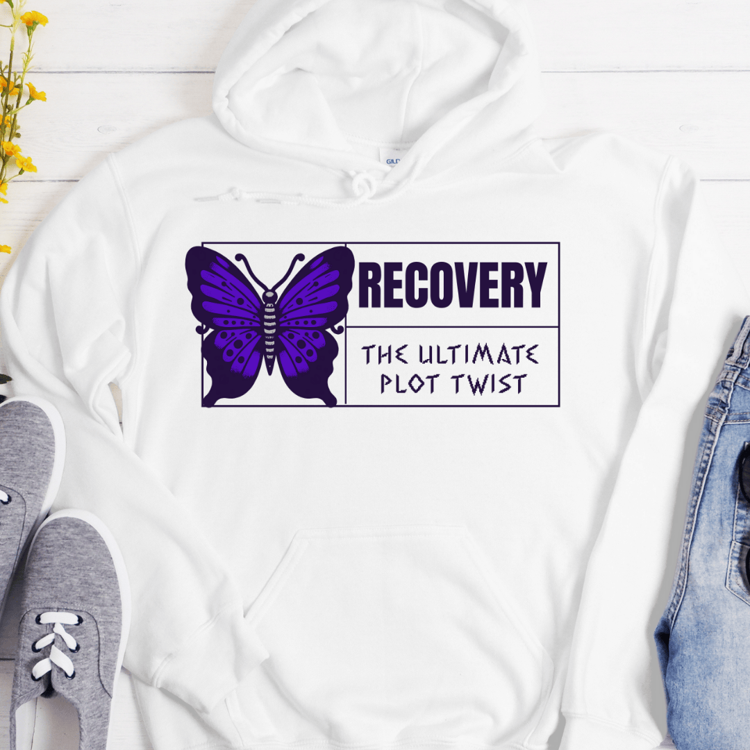 Recovery Hoodie | Inspiring Sobriety |  Recovery - The Ultimate Plot Twist