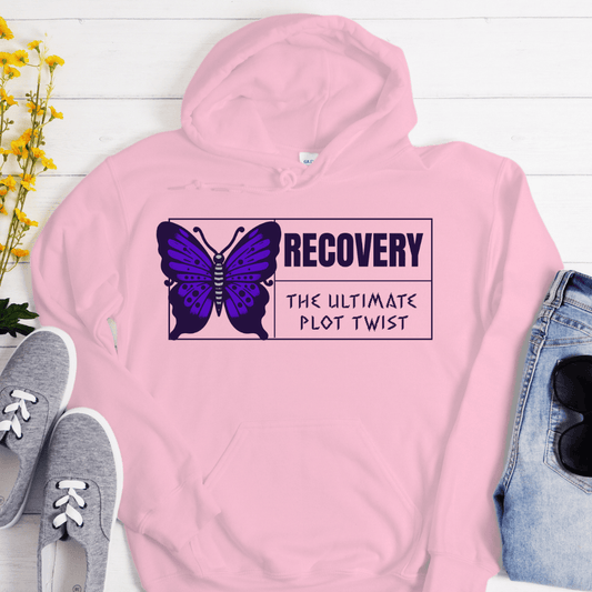 Recovery Hoodie | Inspiring Sobriety |  Recovery - The Ultimate Plot Twist