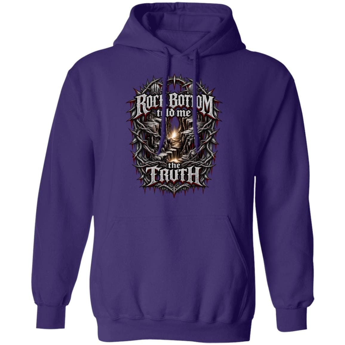 Recovery Hoodie | Inspiring Sobriety |  Rock Bottom Told Me The Truth