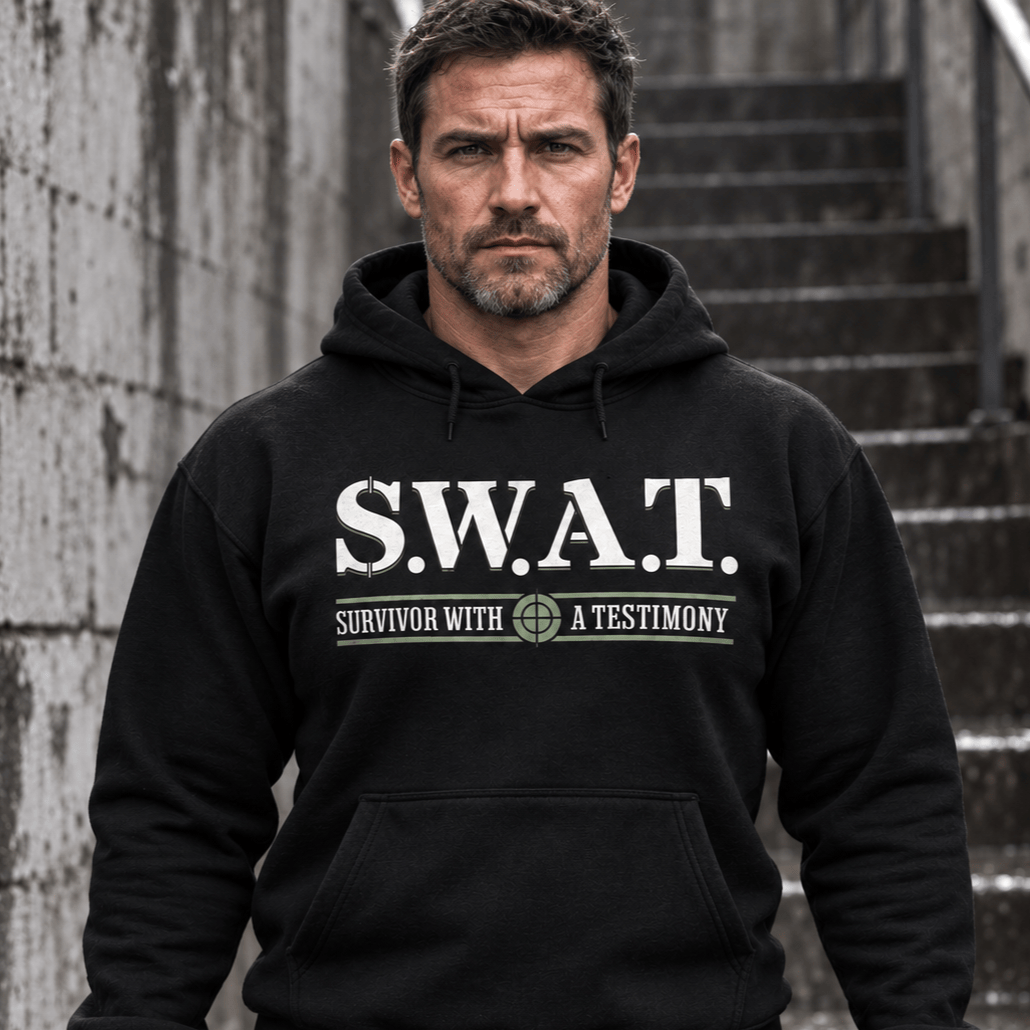 Recovery Hoodie | Inspiring Sobriety |  S.W.A.T. - Survivor With a Testimony