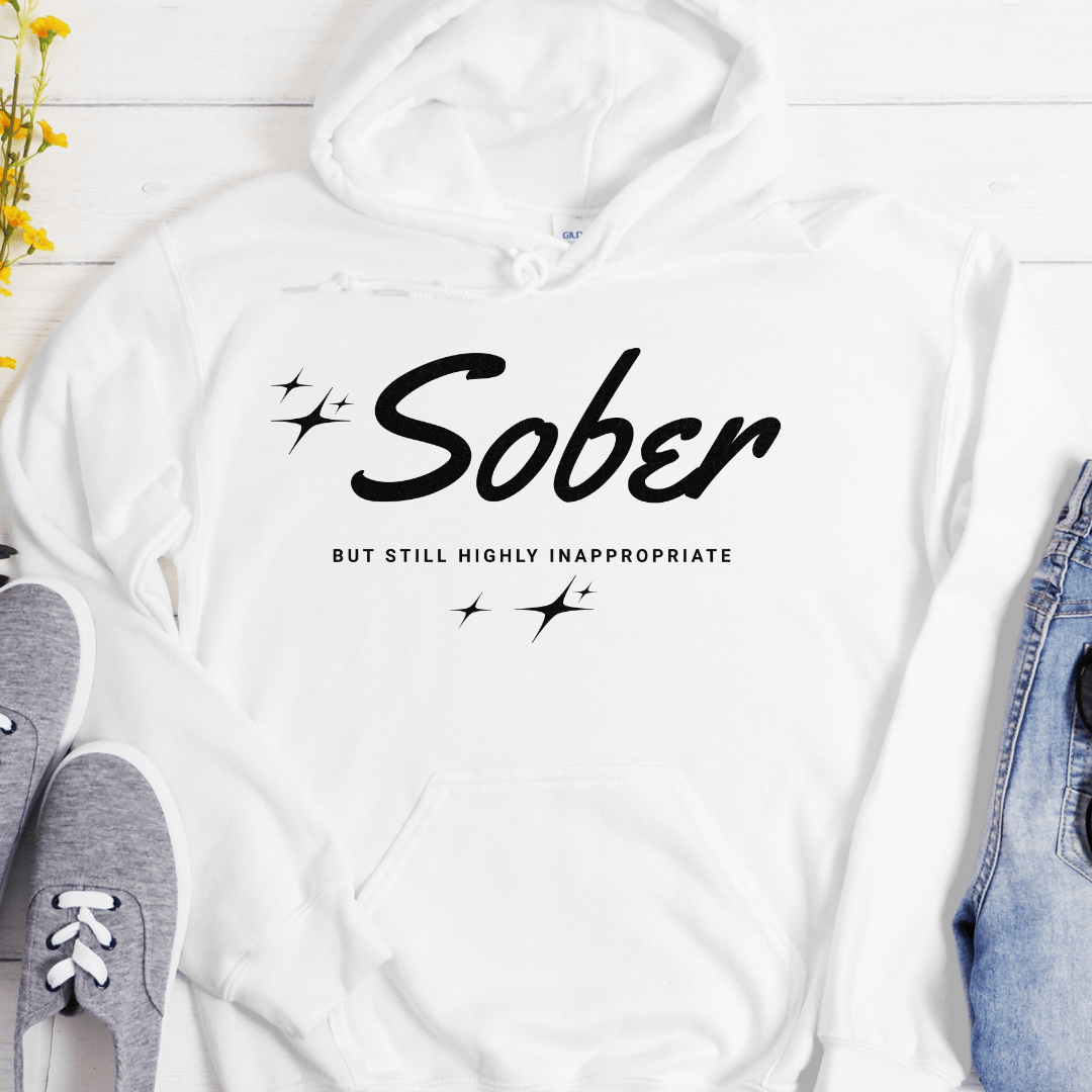 Recovery Hoodie | Inspiring Sobriety |  Sober -  But Still Highly Inappropriate