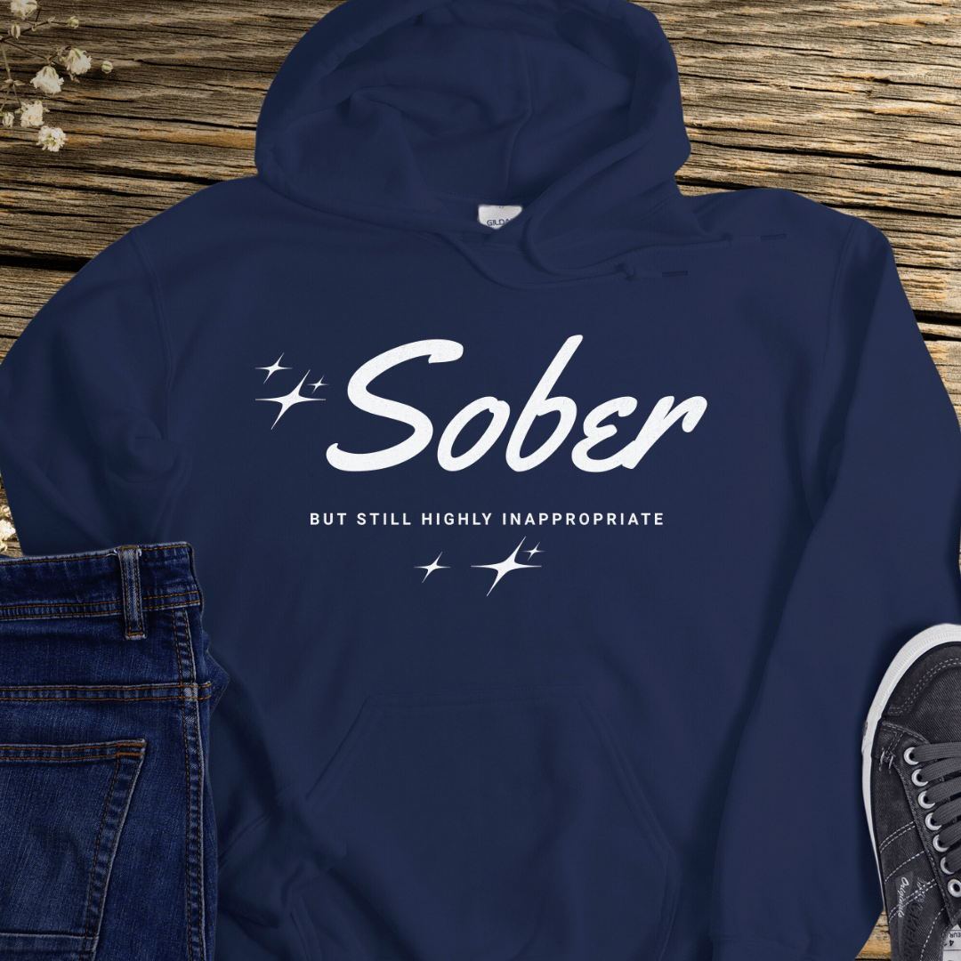 Recovery Hoodie | Inspiring Sobriety |  Sober -  But Still Highly Inappropriate