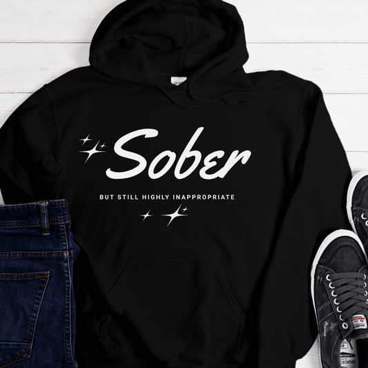 Recovery Hoodie | Inspiring Sobriety |  Sober -  But Still Highly Inappropriate