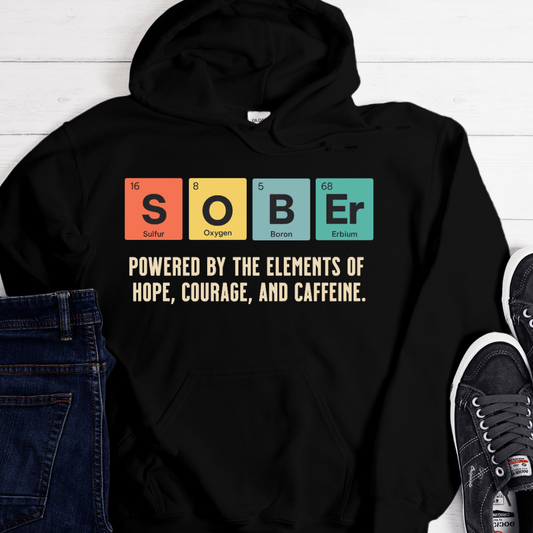 Recovery Hoodie | Inspiring Sobriety |  Sober Periodic Table