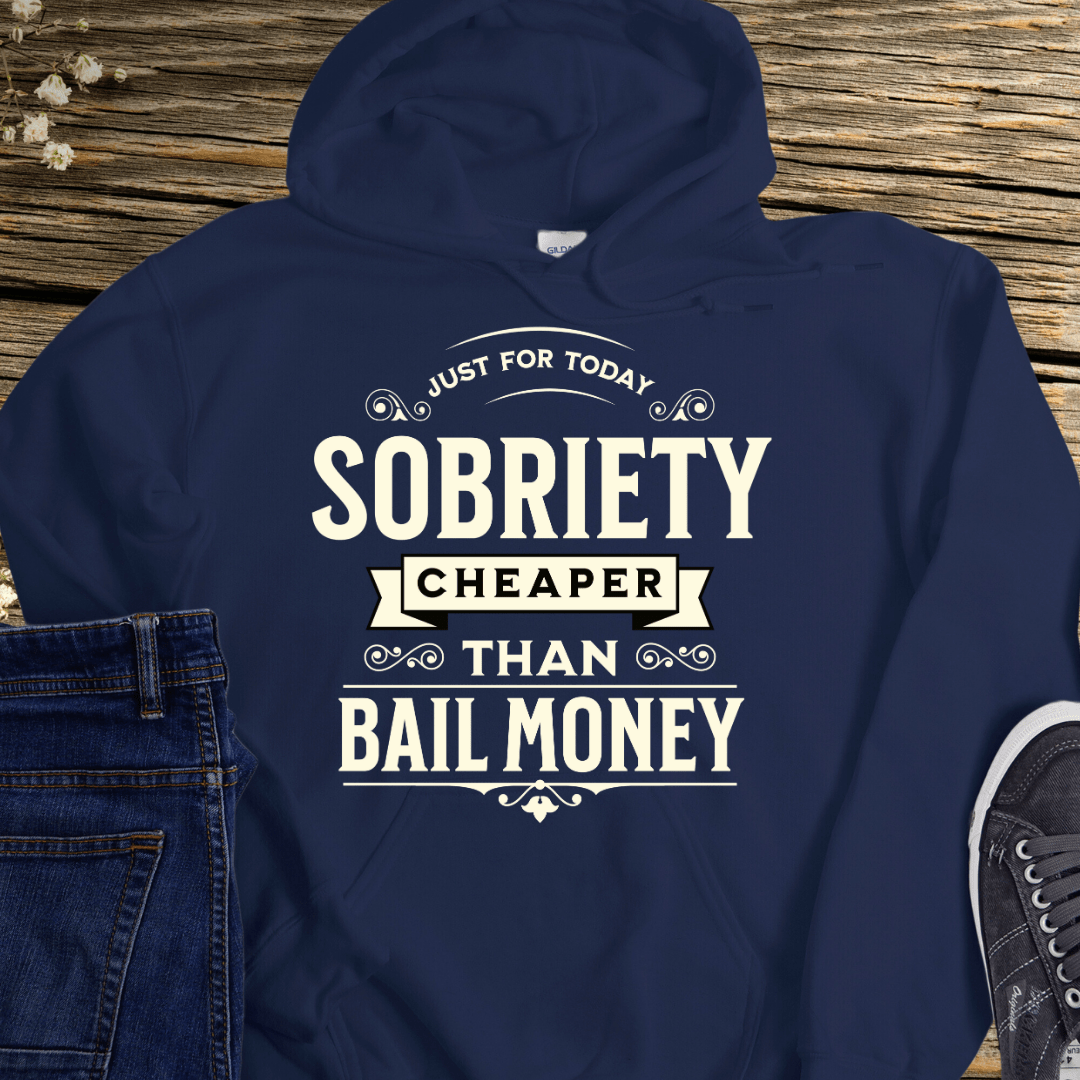 Recovery Hoodie | Inspiring Sobriety |  Sobriety - Cheaper Than Bail Money