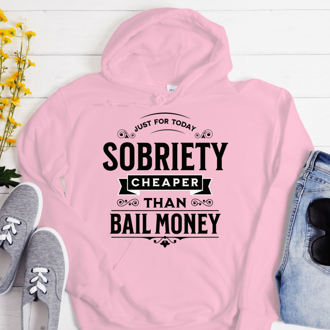 Recovery Hoodie | Inspiring Sobriety |  Sobriety - Cheaper Than Bail Money