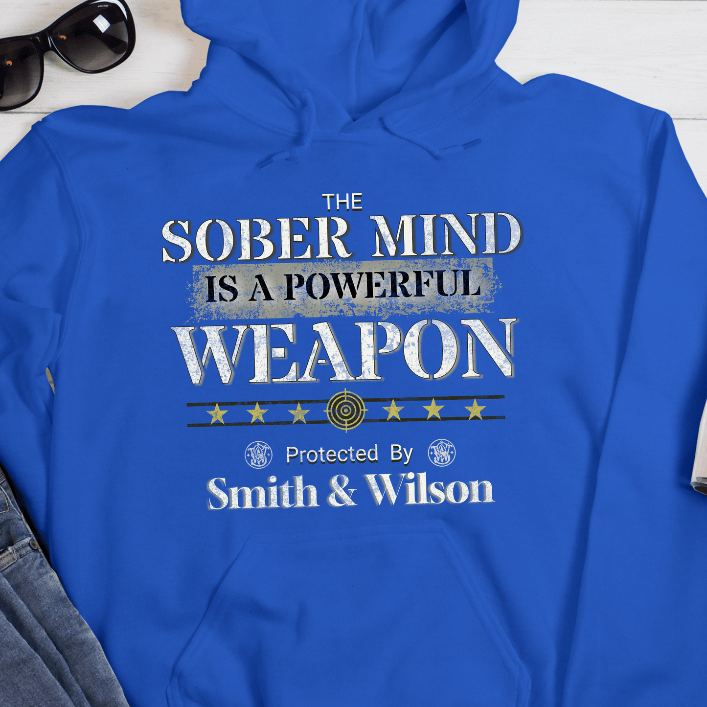 Recovery Hoodie | Inspiring Sobriety |  The Sober Mind  Is a Powerful Weapon