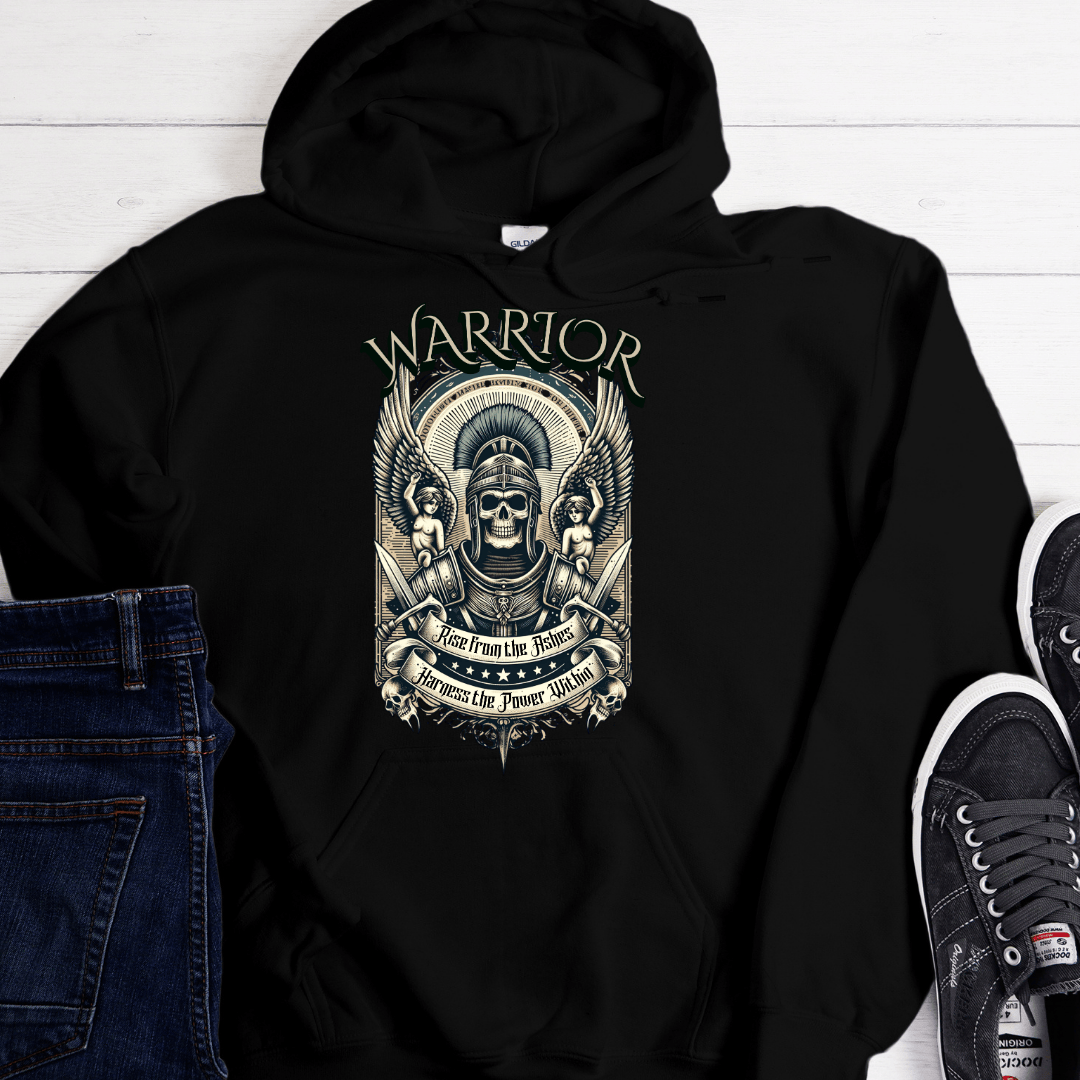 Recovery Hoodie | Inspiring Sobriety |  Warrior - Rise From The Ashes
