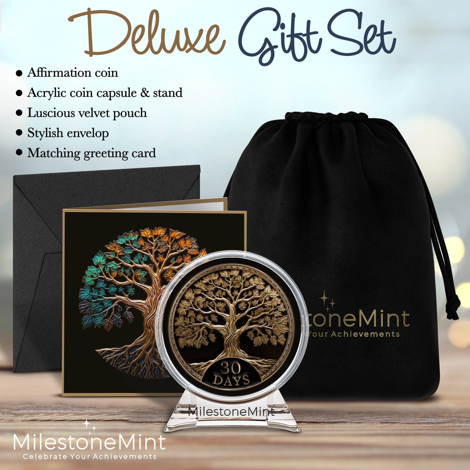 Recovery Medallion Coin I Inspiring Sobriety I Tree Of Life Milestone