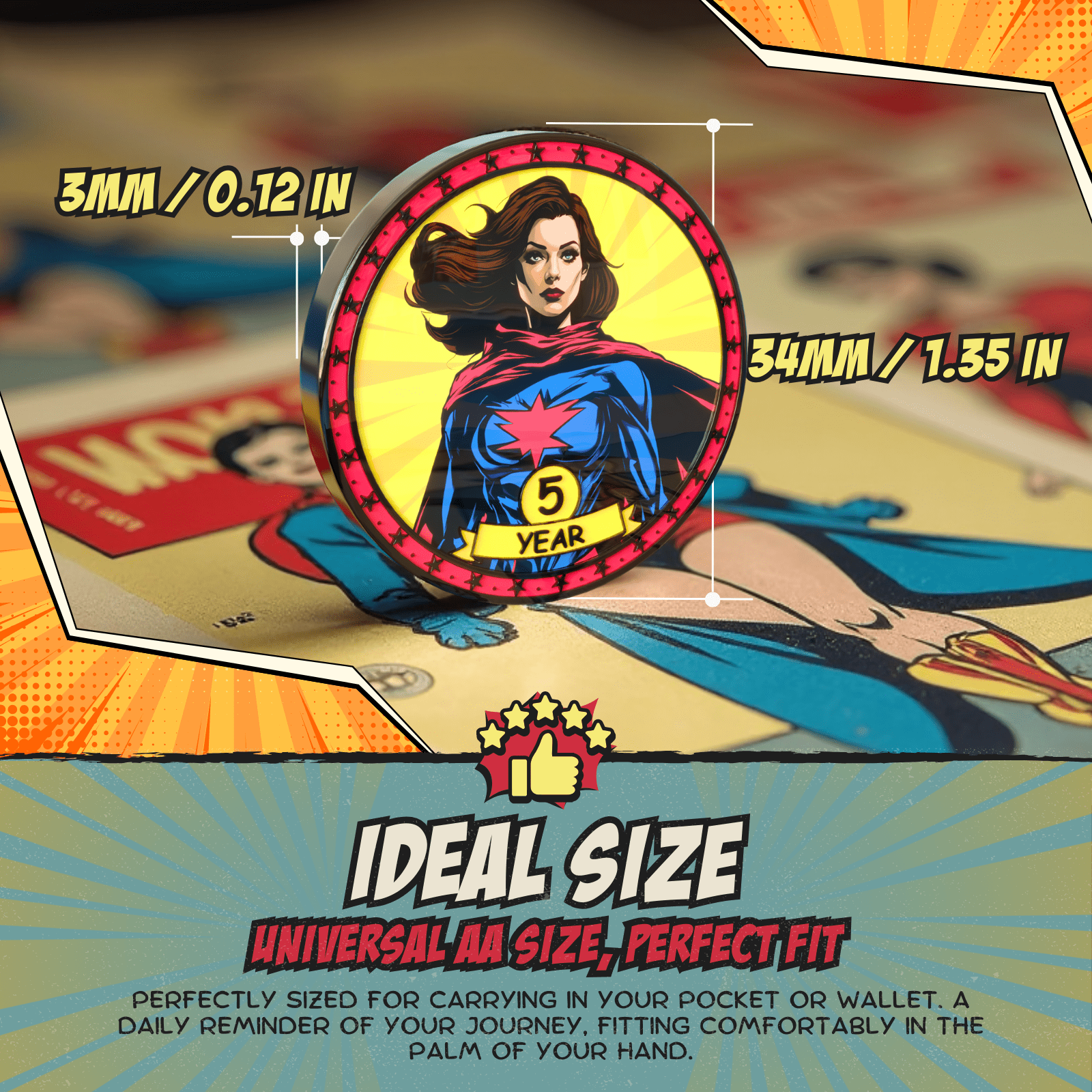 Recovery Medallion Coin I Inspiring Sobriety I  Womens Sobriety Superpower