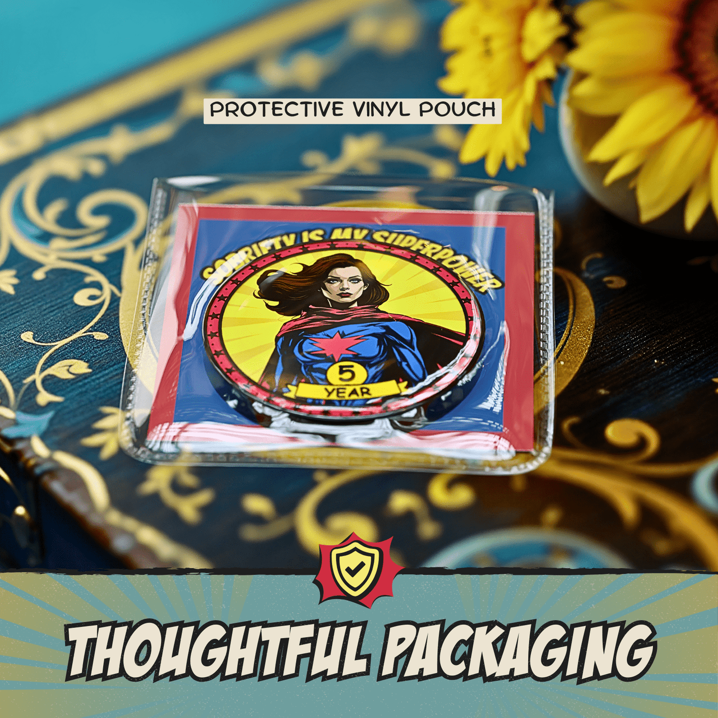 Recovery Medallion Coin I Inspiring Sobriety I  Womens Sobriety Superpower