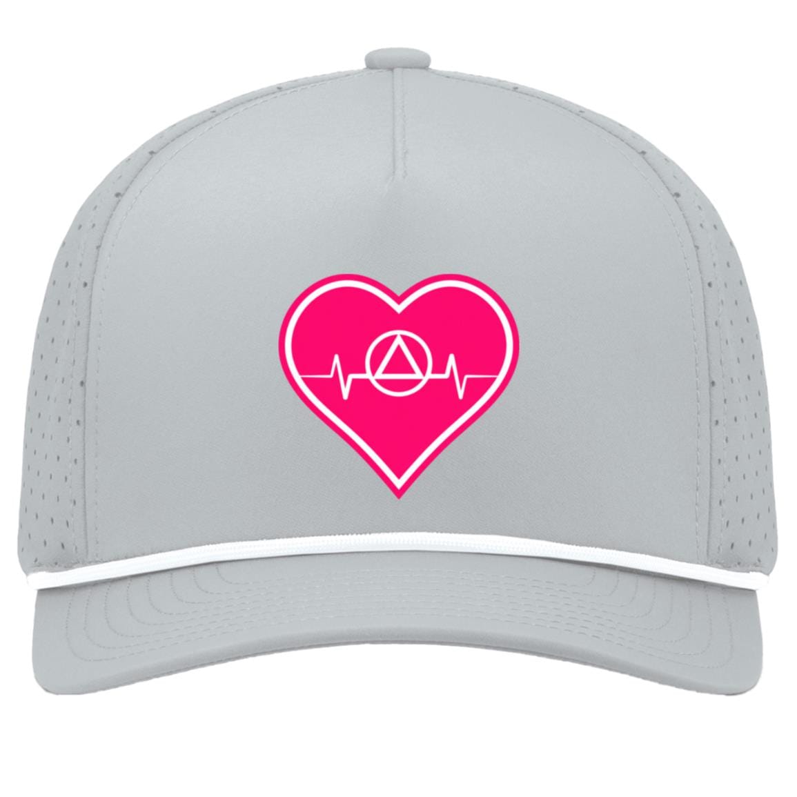 Recovery Snapback Hat | Inspiring Sobriety | AA Symbol Heartbeat