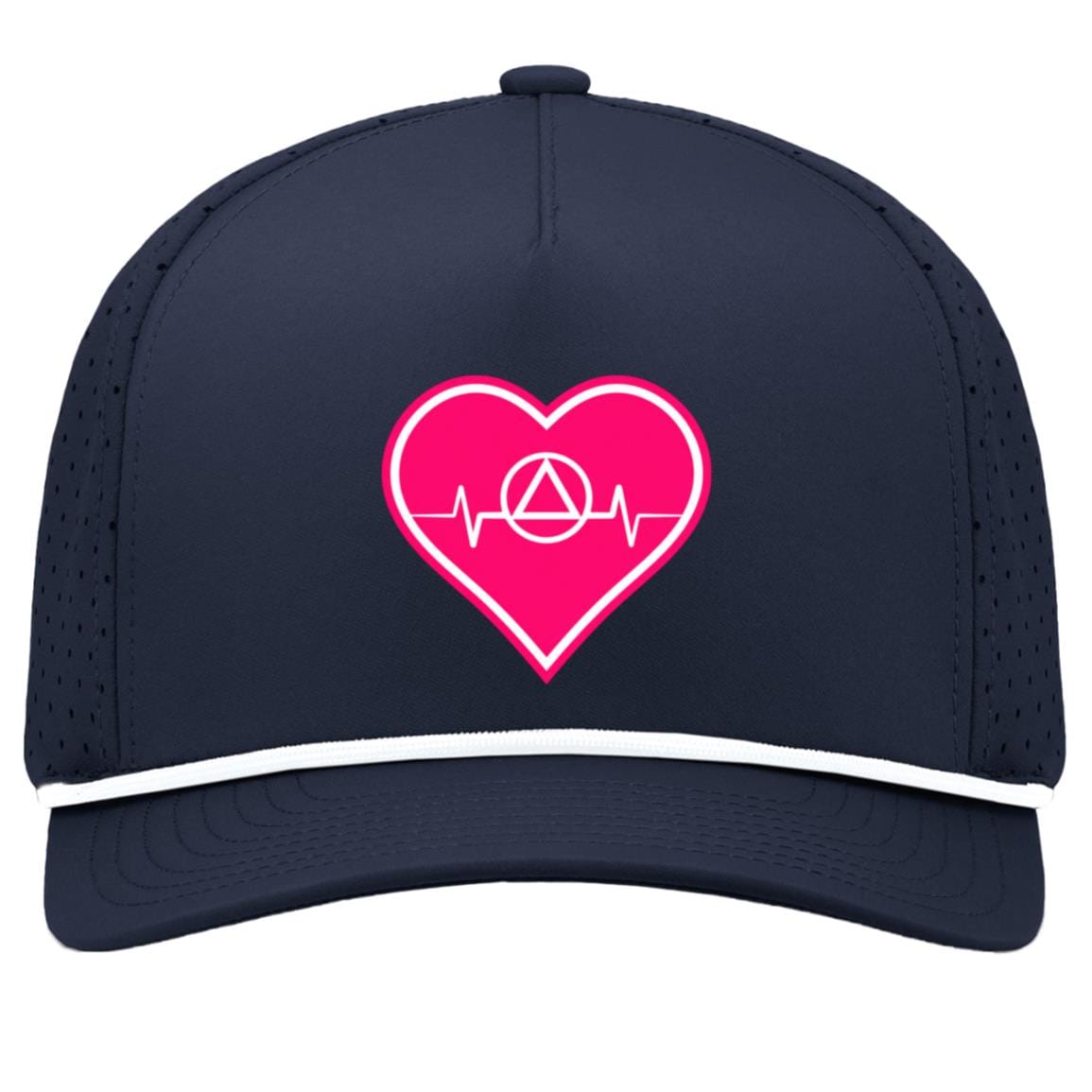 Recovery Snapback Hat | Inspiring Sobriety | AA Symbol Heartbeat